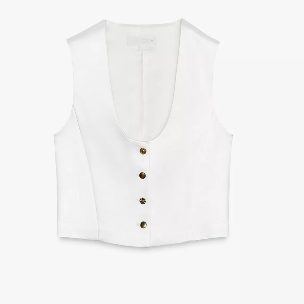 ZW COLLECTION SATIN VEST - Picture 5 of 10